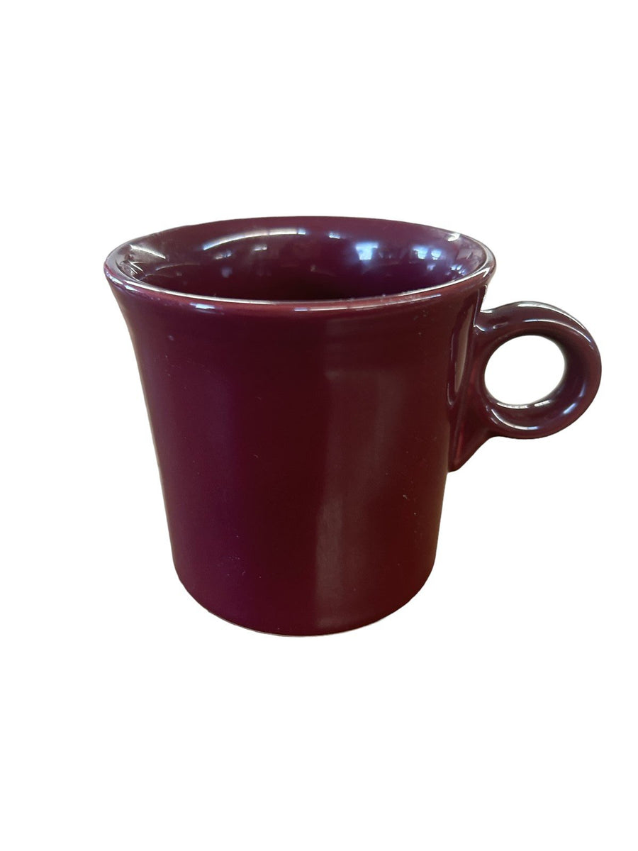 Fiesta - Claret Purple Ring Handled Mug Homer Laughlin Ceramic Coffee Cup Tea