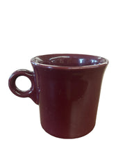 Fiesta - Claret Purple Ring Handled Mug Homer Laughlin Ceramic Coffee Cup Tea