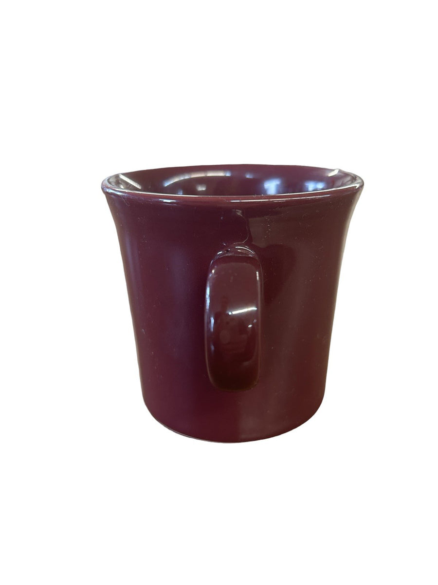 Fiesta - Claret Purple Ring Handled Mug Homer Laughlin Ceramic Coffee Cup Tea
