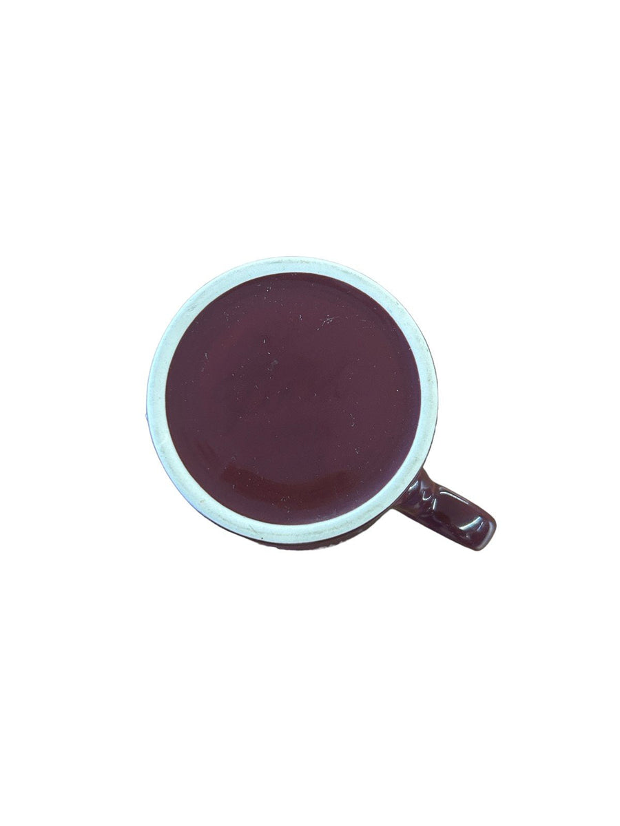 Fiesta - Claret Purple Ring Handled Mug Homer Laughlin Ceramic Coffee Cup Tea