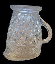 Anchor Hocking Wexford Glass Creamer Vintage Collectible Kitchenware 1960s