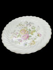 Princess Pat Gold Dinner Plate Antique Royal China Sebring Ohio Vintage Floral