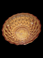 Pink Depression Glass Bowls Antique Fostoria America 1930s Vintage Set of 2
