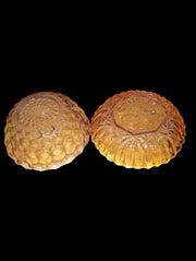 Pink Depression Glass Bowls Antique Fostoria America 1930s Vintage Set of 2