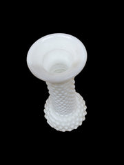 Bud Vase Antique E O Brody Vintage Milk Glass M-2000 USA Hobnail 8" High