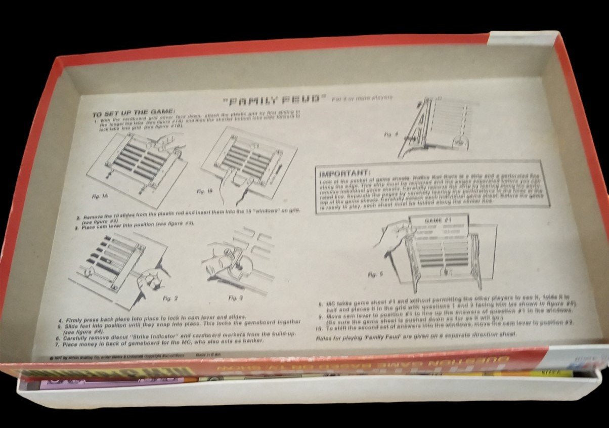 Milton Bradley Family Feud 3rd Edition Board Game Vintage Retro Collectible