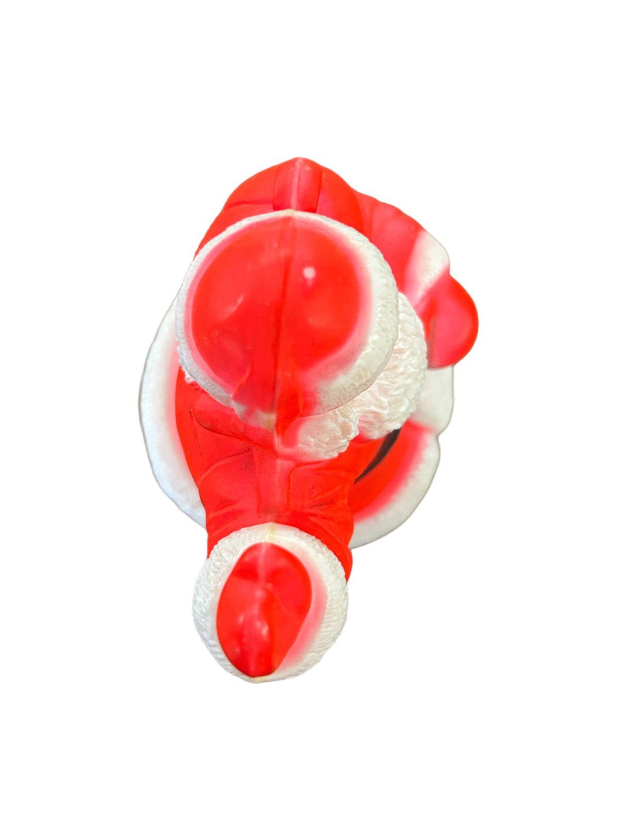 Santa Claus Blowmold Small 6" Waving Hand Christmas Holiday Decor Ornament Neon