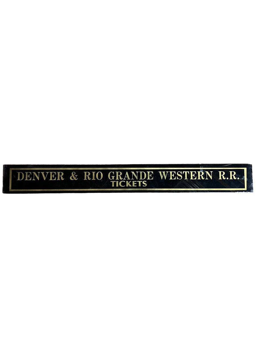 Denver & Rio Grande Western R.R. Tickets Jealousy Glass