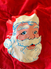 Christmas Decor Vintage Stocking Santa Claus Tree Skirt 16 Light Tree Top Red