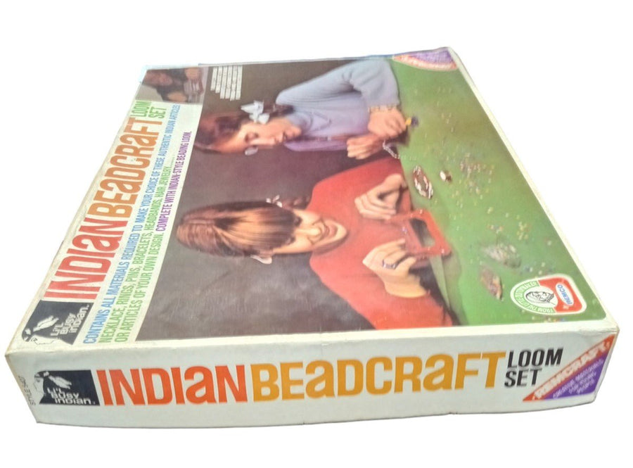 Remco Remcraft Busy Lil Indian Beadcraft Loom Set Vintage Collectible Crafting