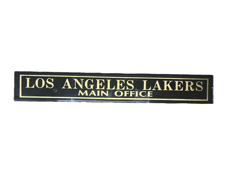 Los Angeles Lakers Main Office Jealousy Glass Sign