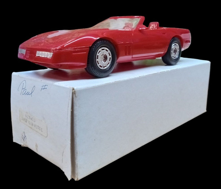 Ertl 1987 Corvette Model Car Vintage Collectible Automotive Decorative Display