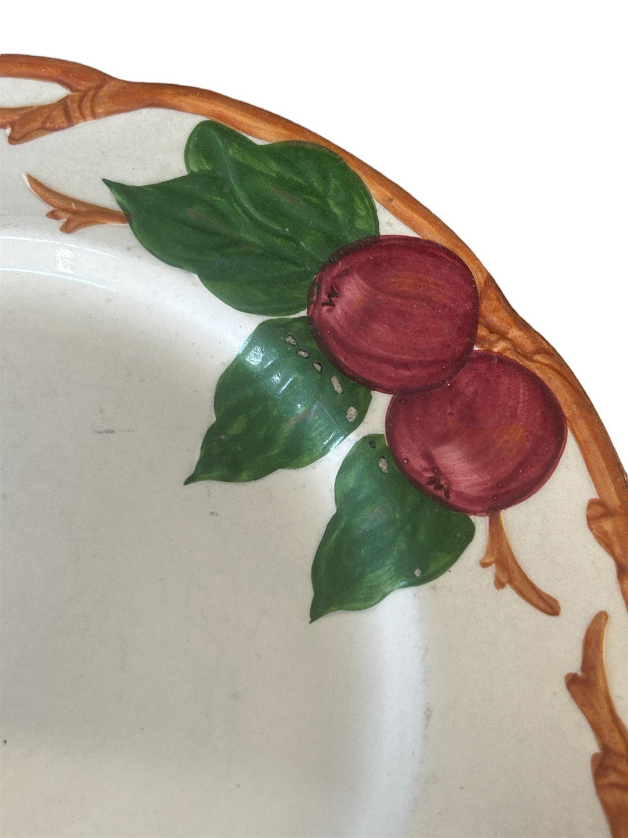 Franciscan Apple Plates Set of 3 Hand Painted Vintage England 9.5" Dinner Dining