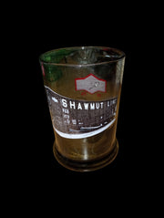 Drinking Glasses Antique Shawmut Line Vintage Set of 12 Fade to Black Red Logo