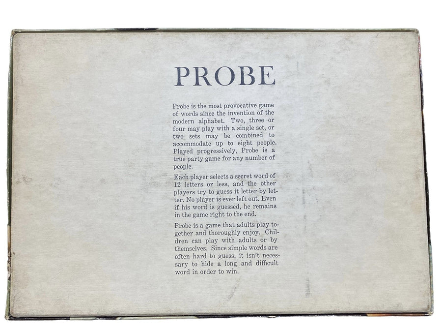 Probe Game of Words by Parker Brothers 1964