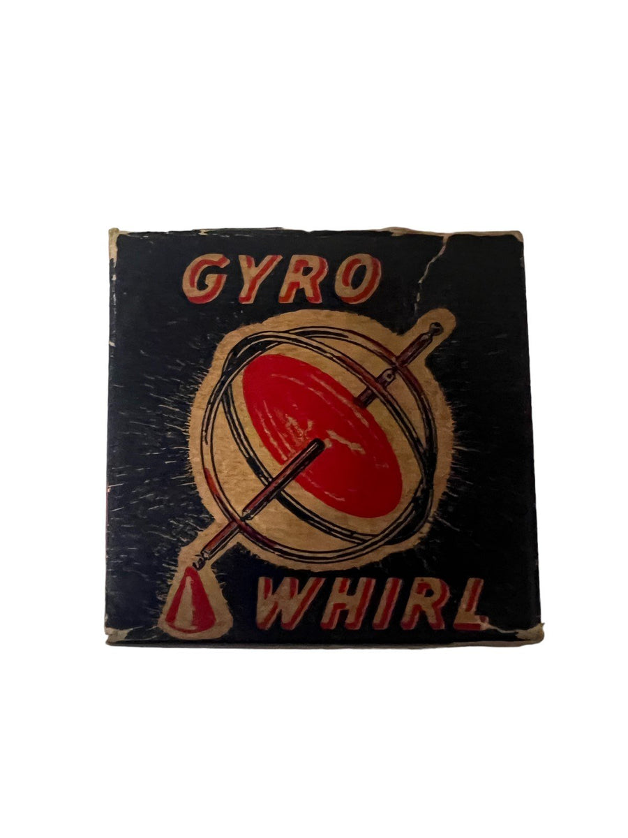 Gyro Whirl Metal Gyroscope Toy Red Langson LMCO Chicago IL No.46 With Box