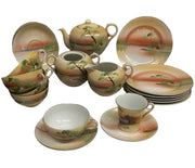 China Tea Set Assorted Lot Meito Chikaramachi Made in Japan 44 Pc Hand Painted