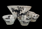 Popcorn Glass Bowls Wheaton Set Of 5 Vintage Collectible Serveware Kitchenware