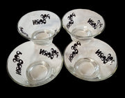 Popcorn Glass Bowls Wheaton Set Of 5 Vintage Collectible Serveware Kitchenware