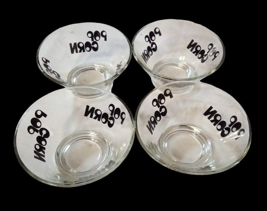Popcorn Glass Bowls Wheaton Set Of 5 Vintage Collectible Serveware Kitchenware