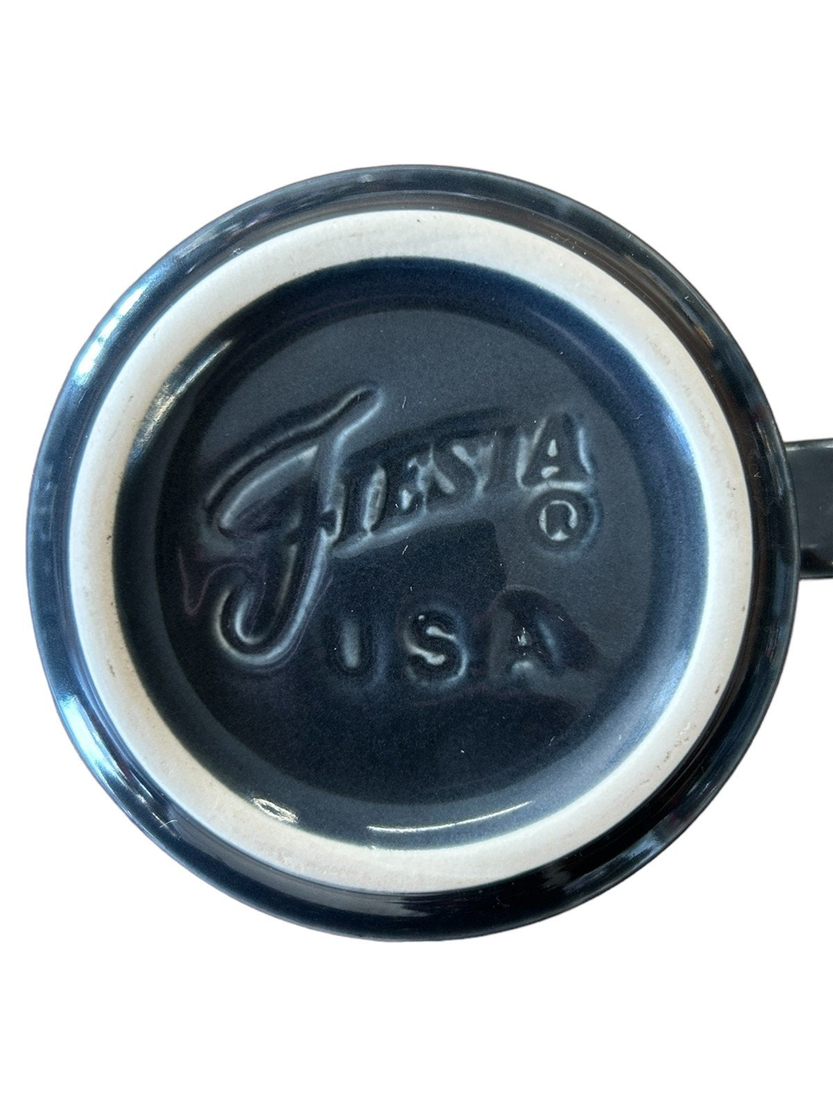 Fiesta - Slate Grey/Gray Stackable Mug Homer Laughlin HLC Ceramic Coffee Cup