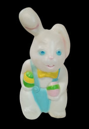 Easter Bunny Blowmold Vintage Collectible Cute Springtime Decorative Holiday