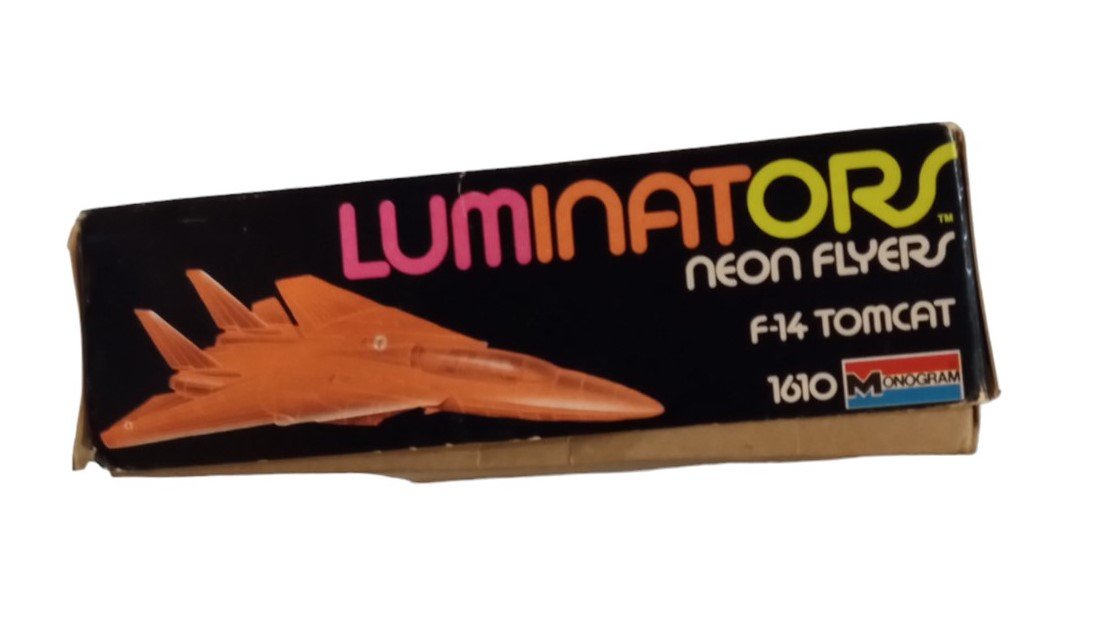 Luminators Neon Flyer F-14 Tomcat Model Plane Vintage Collectible Aviation Toy