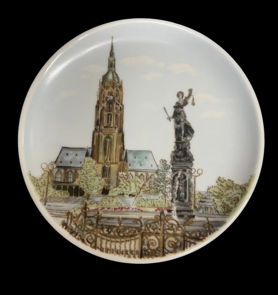 Villeroy & Boch Germany Coasters 5 Porcelain 4" Frantfurt an Main Decor Plates