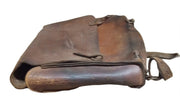 Leather Brown Satchel Vintage Antique Collectible Fashion Accessory Apparel