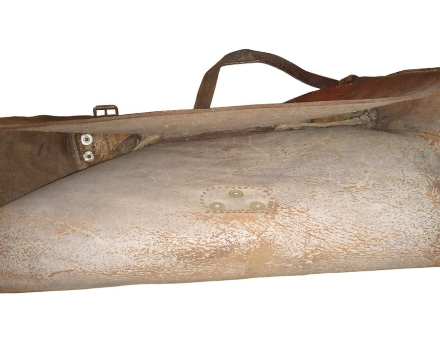 Leather Brown Satchel Vintage Antique Collectible Fashion Accessory Apparel