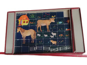 Mosaic Picture Puzzle Vintage Collectible Toy Game 1930s Farm Animals