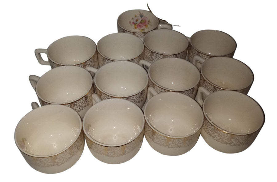 China Dinnerware Antique Century by Salem Vintage Floral Cups Plates Casserole