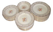 China Dinnerware Antique Century by Salem Vintage Floral Cups Plates Casserole