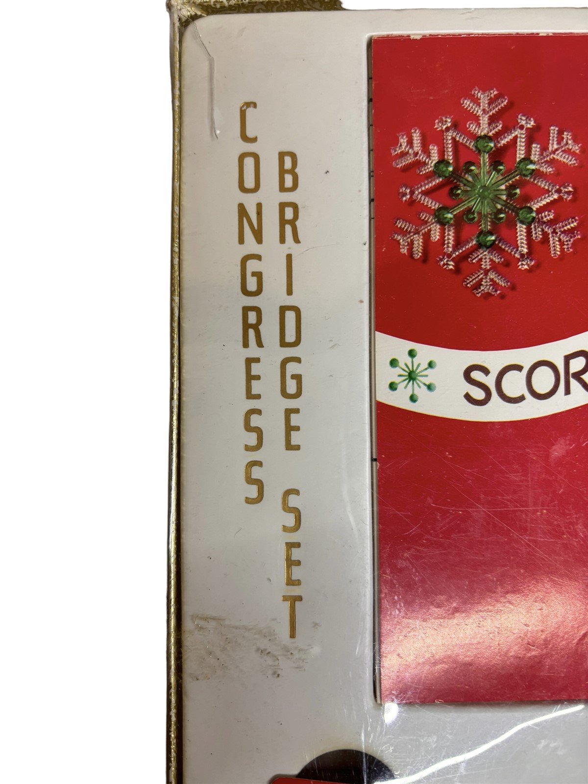 Congress Bridge Set Complete Cards and Scoreboard Christmas Vintage Used