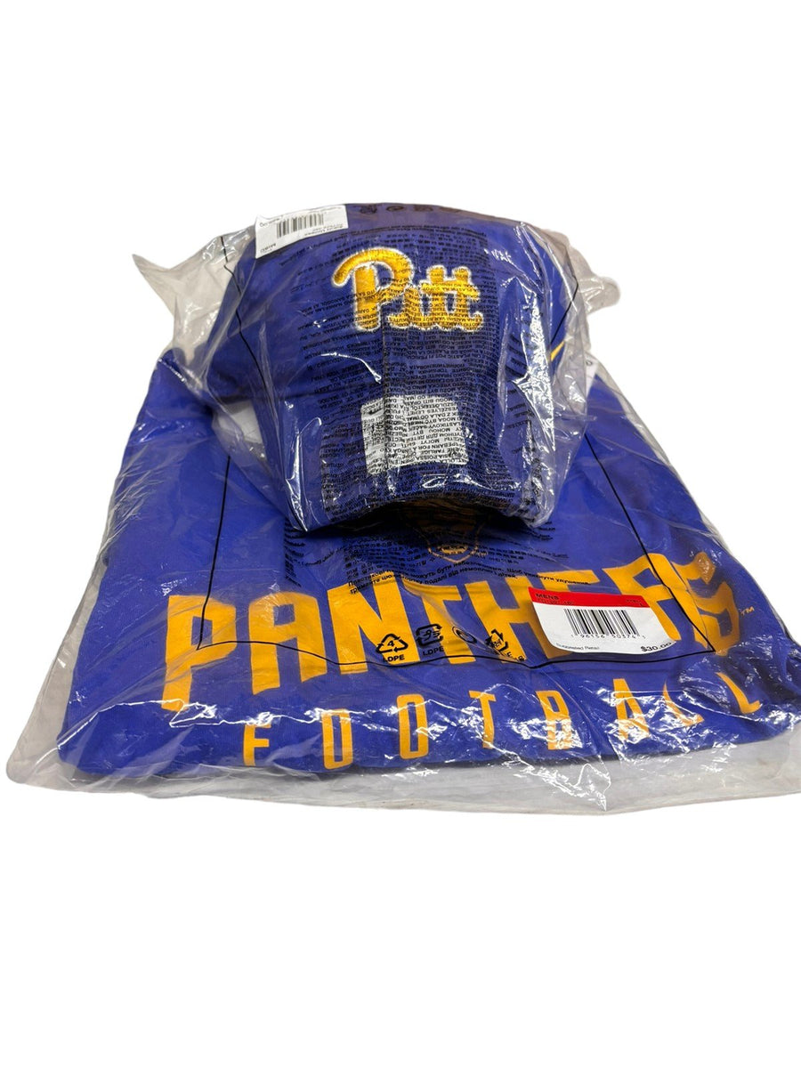 Pittsburgh Panthers Football T-shirt Mens Large and Hat