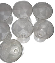 Goblet Dessert Drinking Vintage Clear 5" Tall Set of 9