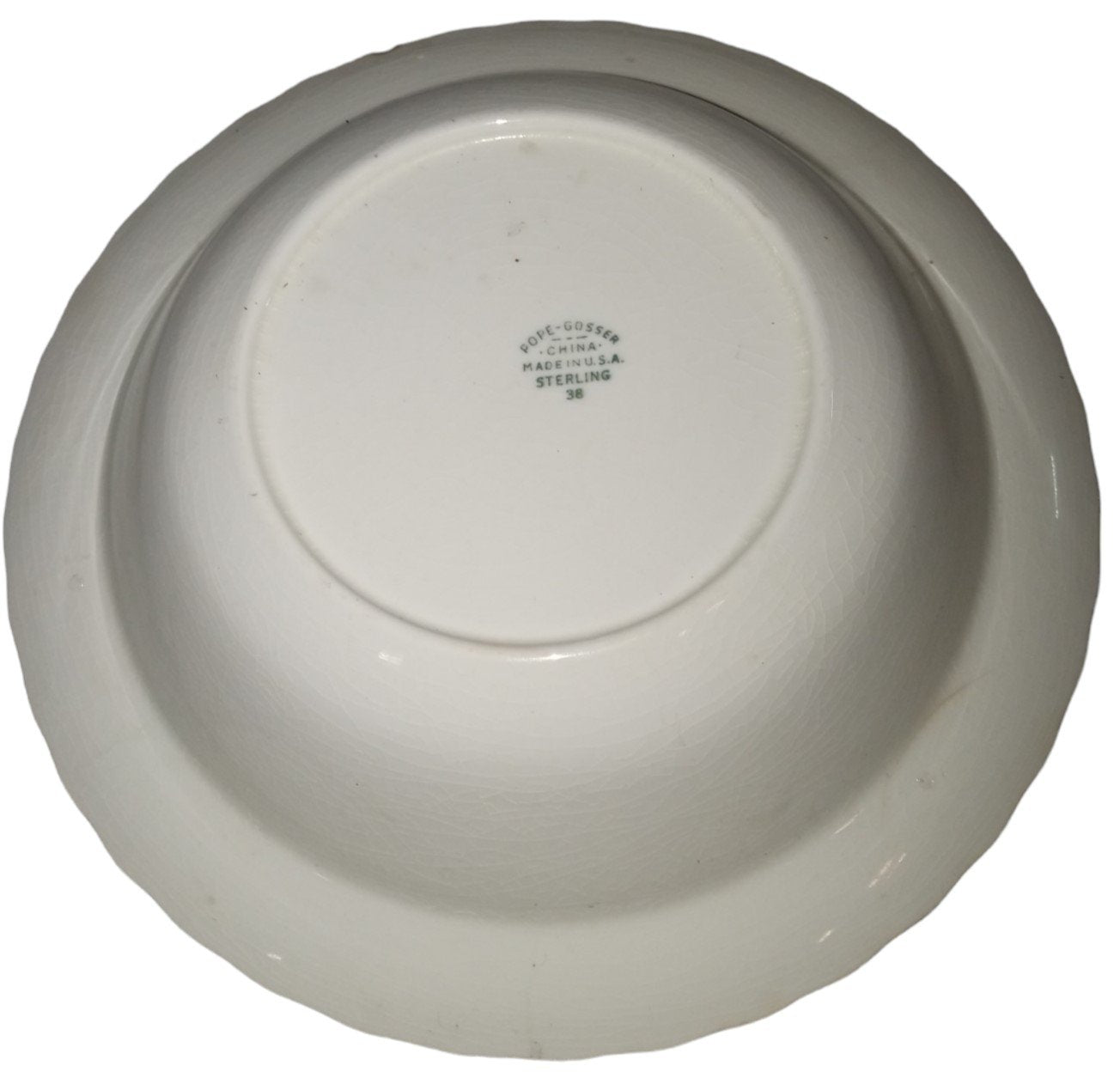 Vegetable Bowl Antique Pope-Gosser China Vintage Sterling 38 Florence Pattern