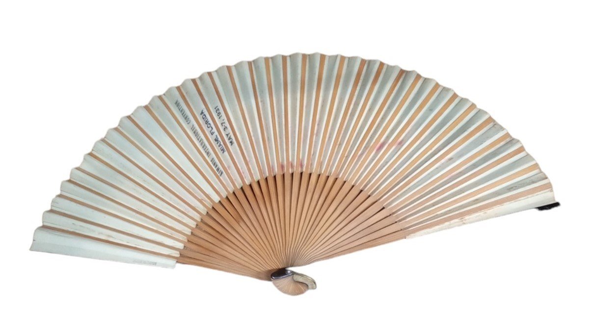 Kiwanis National Convention Paper Fan Made In Japan Vintage Collectible