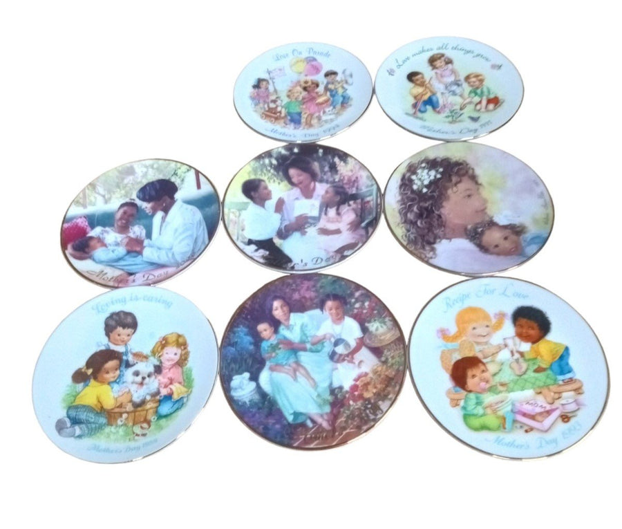 Avon Mother's Day Collectible Plates Set Of 8 Vintage Collectible Gift Idea