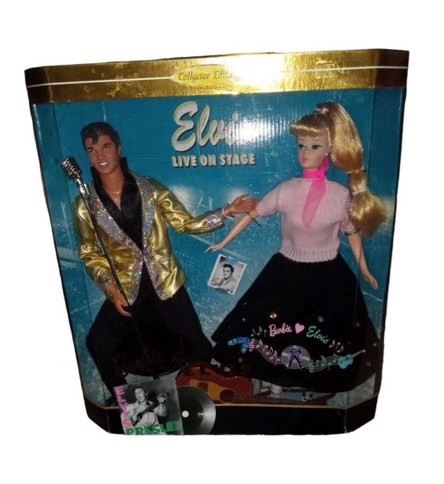 Barbie Loves Elvis Doll Set Vintage Collectible Musical Elvis Memorabilia