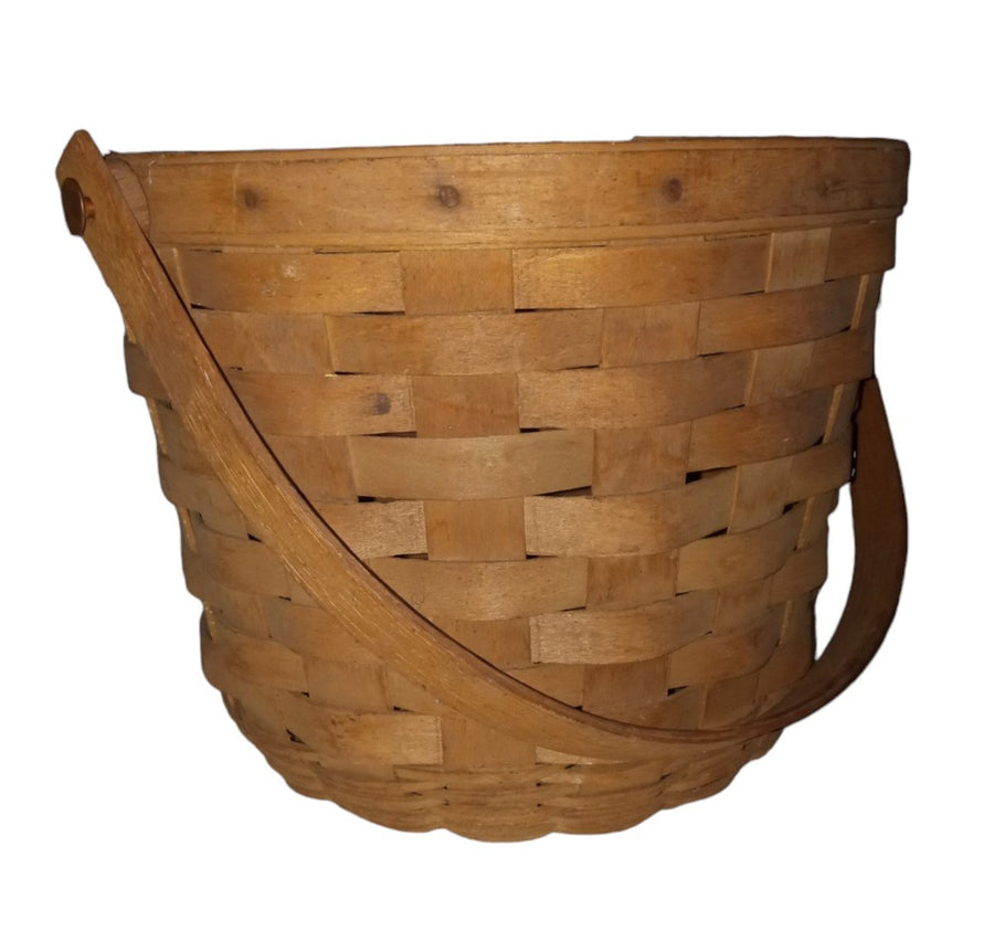 Longaberger Fruit Basket with Punt Vintage Baskets 1985 Made in USA Handled