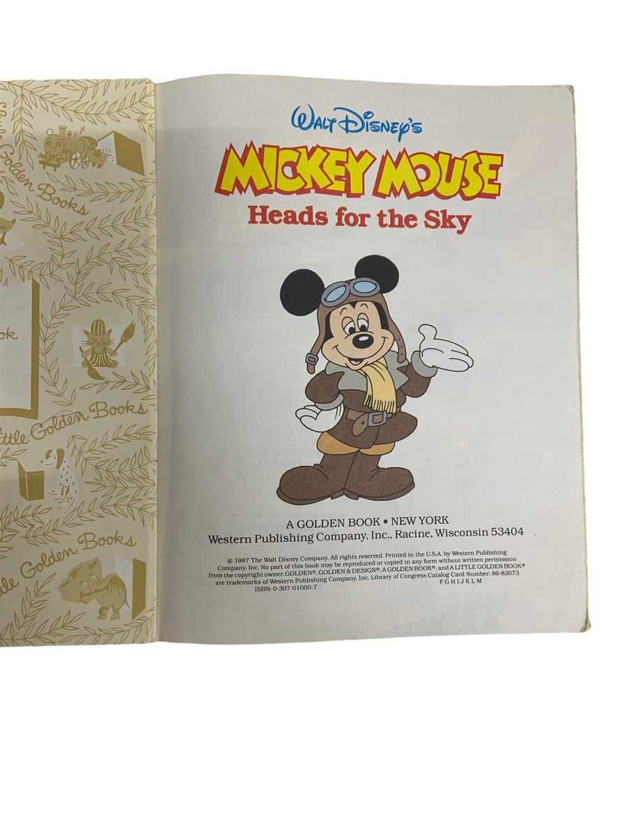 Little Golden Books Mickey Mouse Lot 5 Disney Stories Vintage