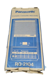 Panasonic Portable Cassette Recorder Vintage Collectible Nostalgic Original Box