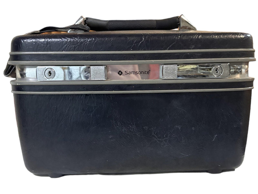 Samsonite Cosmetic Make Up Case with Mirror Carry On No Key Still Closes