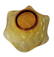 Viking Art Glass Amber Bowl Vintage Collectible Nostalgic Servingware