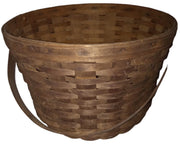 Longaberger Apple Basket with Punt Vintage 1983 Moveable Handle Round Large