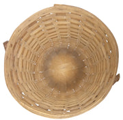Longaberger Apple Basket with Punt Vintage 1983 Moveable Handle Round Large