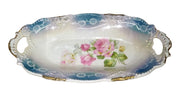 German Handpainted Ceramic Dishes Set Of 2 Set Antique Collectible Decorative