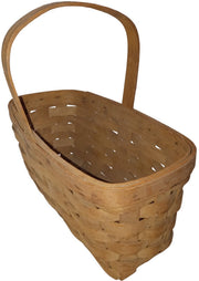 Longaberger Baskets Vintage Handwoven Rectangular with Stationary Handle 1985