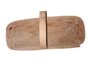 Longaberger Baskets Vintage Handwoven Rectangular with Stationary Handle 1980
